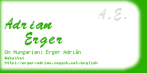 adrian erger business card